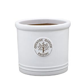 Kiwi Garden Cylinder Planter 31cm White