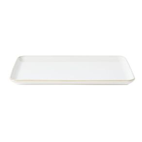 Living & Co Ella Reactive Glaze Rectangular Platter Ivory 39cm