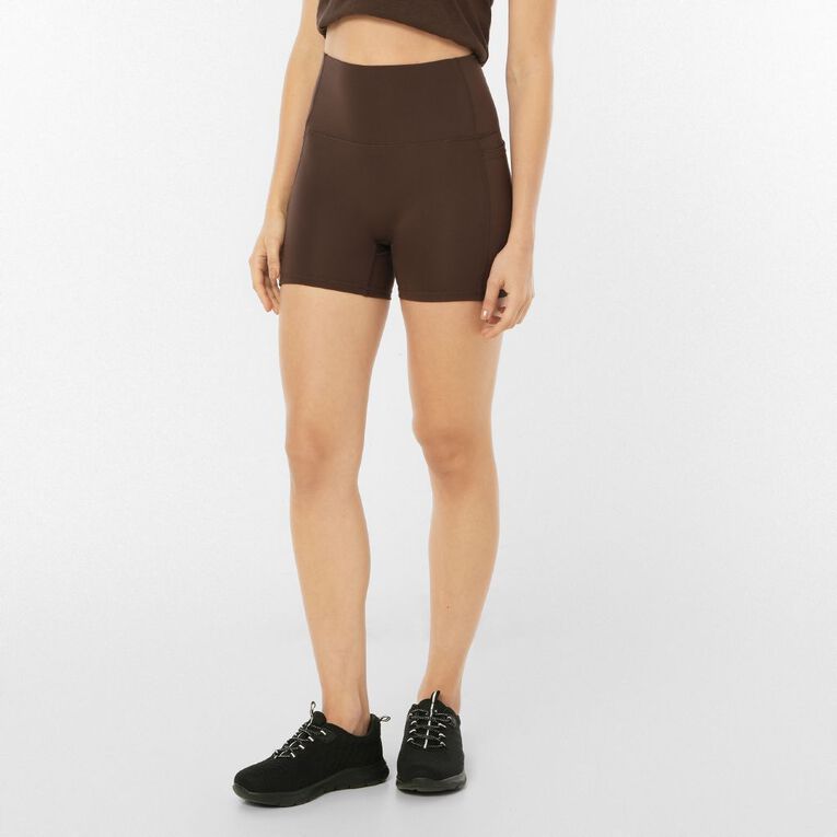 Active Intent Women's 4 Inch Bike Shorts, Brown Dark, hi-res