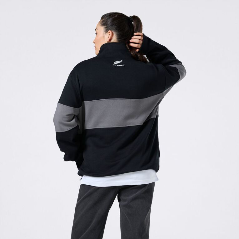 All Blacks Men's 1/4 Zip Sweatshirt, Black, hi-res
