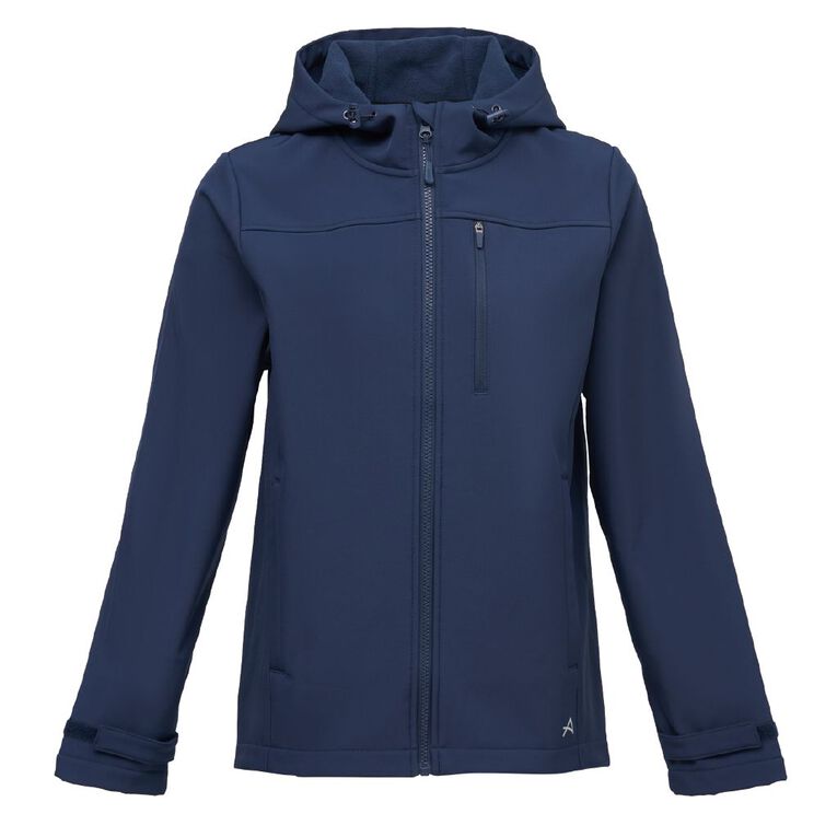 Active Intent Women's Bonded Fleece Jacket Blue Dark The Warehouse