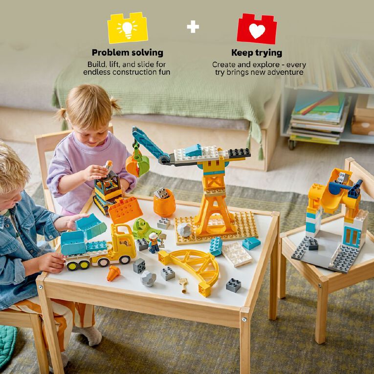 LEGO DUPLO 3 in 1 Construction Site and Vehicles 10476, , hi-res