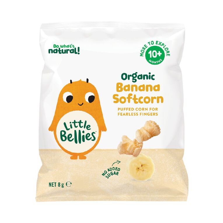 Little Bellies Baby Organic Banana Softcorn 8g, , hi-res