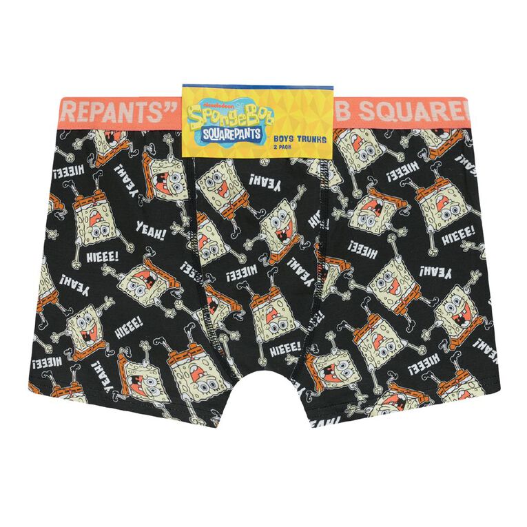 SpongeBob Boys' Trunks 2 Pack, Blue Light, hi-res