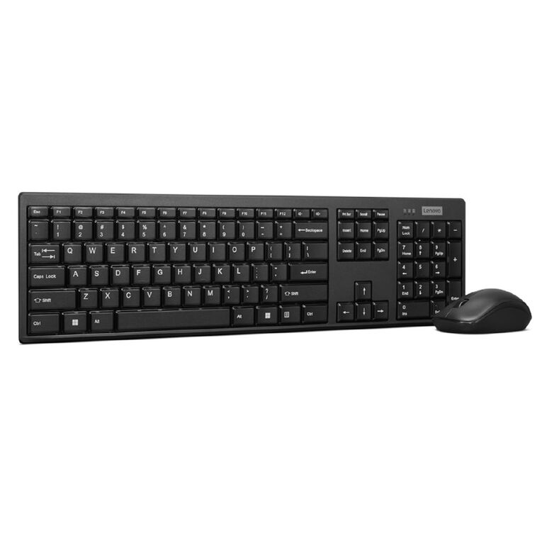 Lenovo 100 Wireless Combo Keyboard And Mouse Black, , hi-res