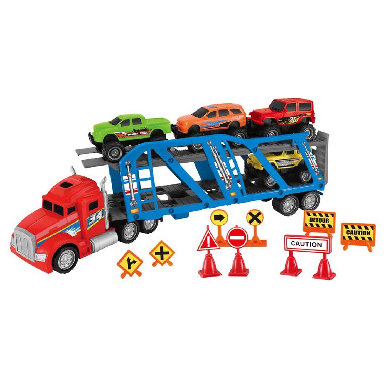 Play Studio Freewheel Monster Truck & Trailer, , hi-res