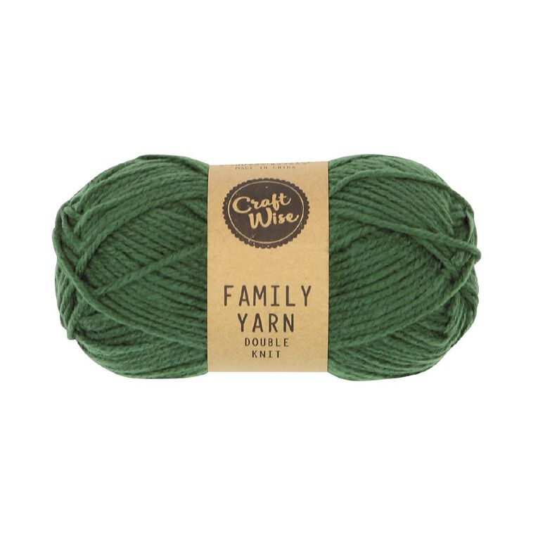 Uniti Double Knit Family Yarn Green Mid 50g, Green Mid, hi-res