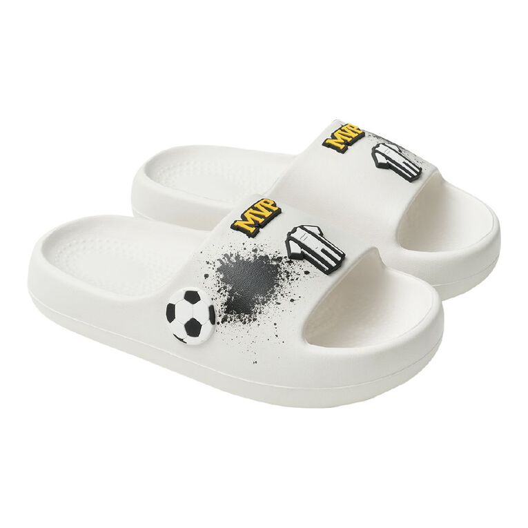 Young Original Senior Kids' MVP Slides, White, hi-res