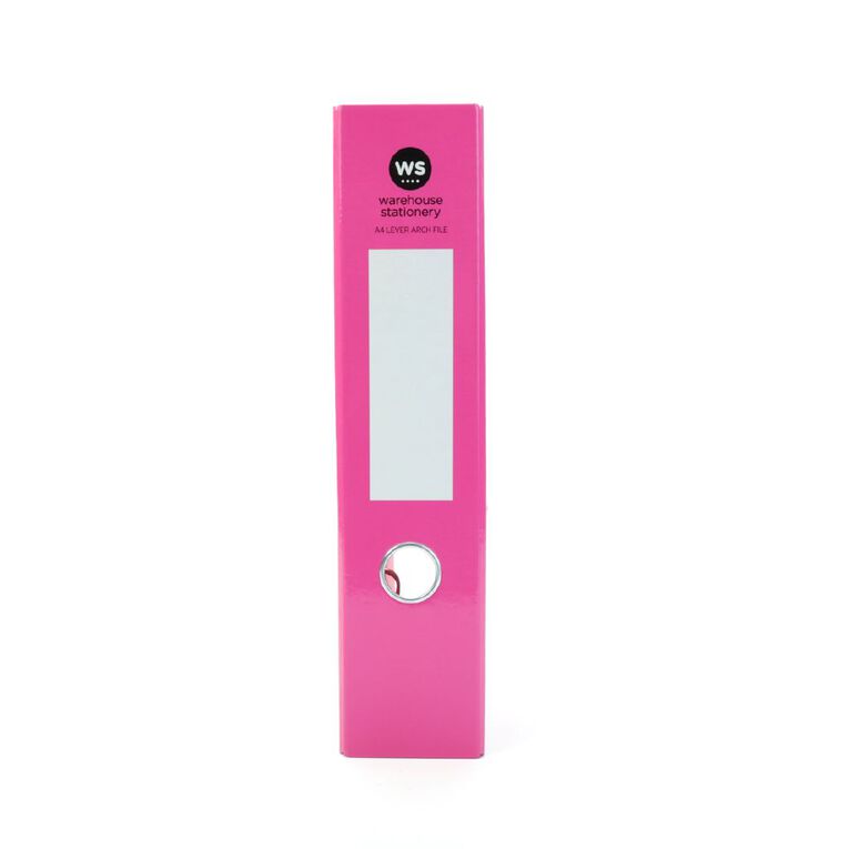 WS Colour Pop Lever Arch File A4 Pink Pink, , hi-res