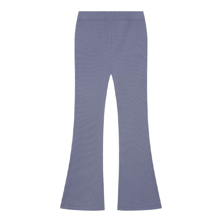 Young Original Rib Flare Leggings, Grey Mid, hi-res