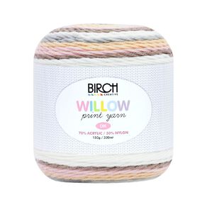 Birch Yarn Willow Yarn Print 45% Acrylic 55% Nylon 150G Husk