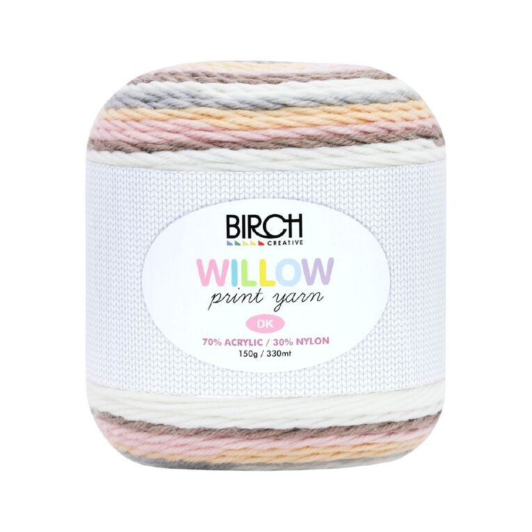 Birch Yarn Willow Yarn Print 45% Acrylic 55% Nylon 150G Husk, , hi-res