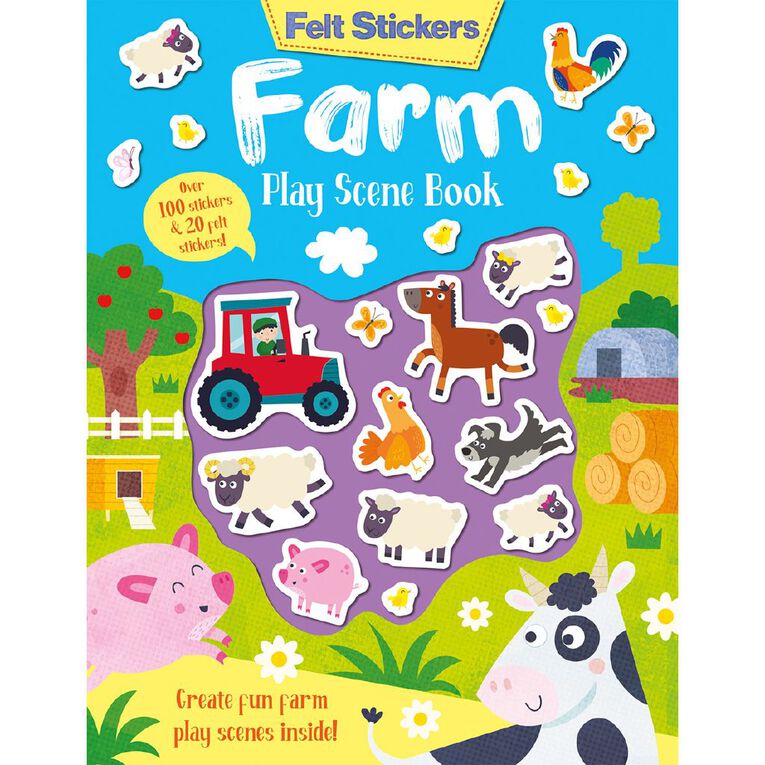 Felt Stickers: Farm, , hi-res