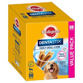 pedigree dentastix dog treats large breed 56 piece