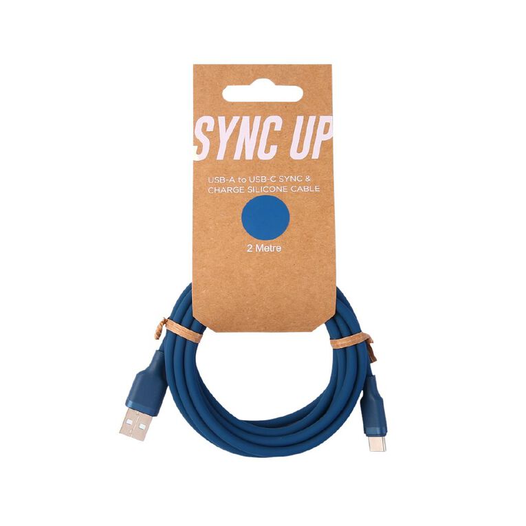 Lifestyles USB-A To USB-C 2m Blue, , hi-res