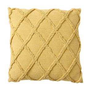 Living & Co Cushion Diamond Yellow 45cm x 45cm