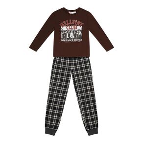 Stranger Things Boys' Jersey and Flanelette Pyjama Set