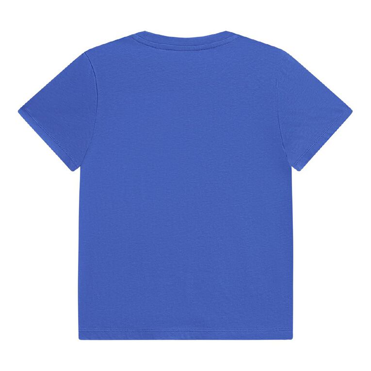 Young Original Short Sleeve Print Tee, Blue Mid, hi-res