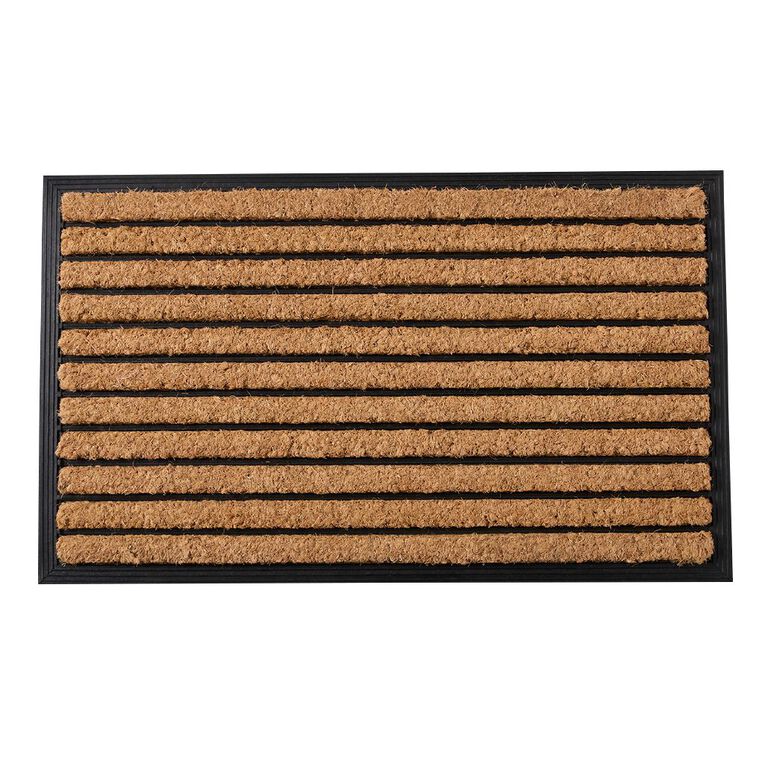 Living & Co Doormat Coir Rubber Mix 45cm x 75cm, , hi-res