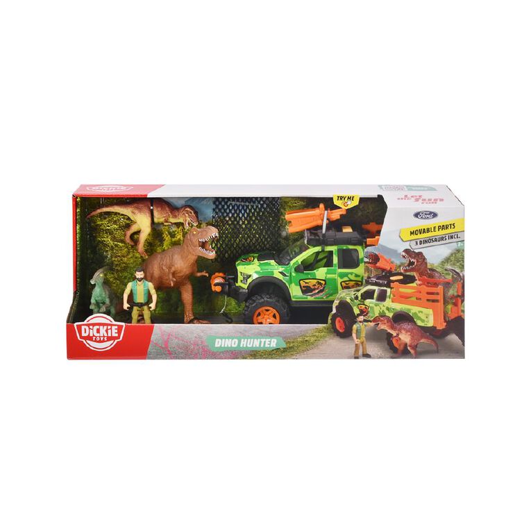 Dickie Dino Hunter Freewheel Ford Raptor Light & Sound, , hi-res