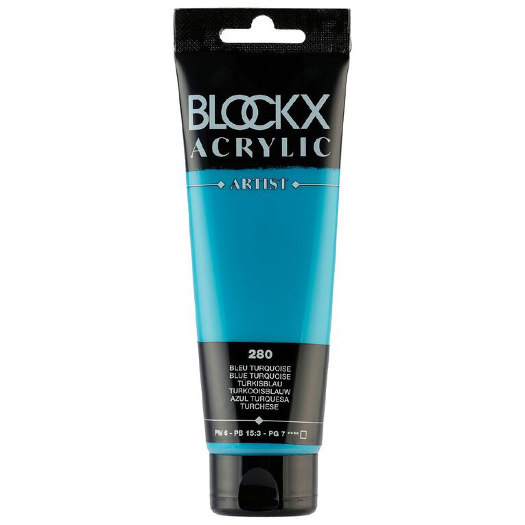 BLOCKX Acrylic Tube 120ml Turquoise Turquoise, , hi-res