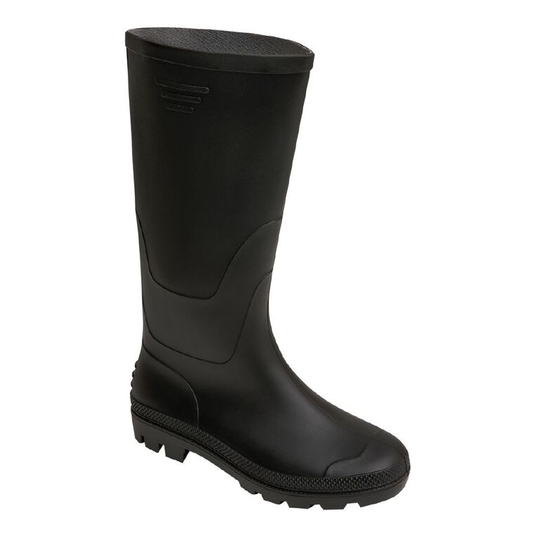 H&H Women's PVC Work Boots, Black, hi-res