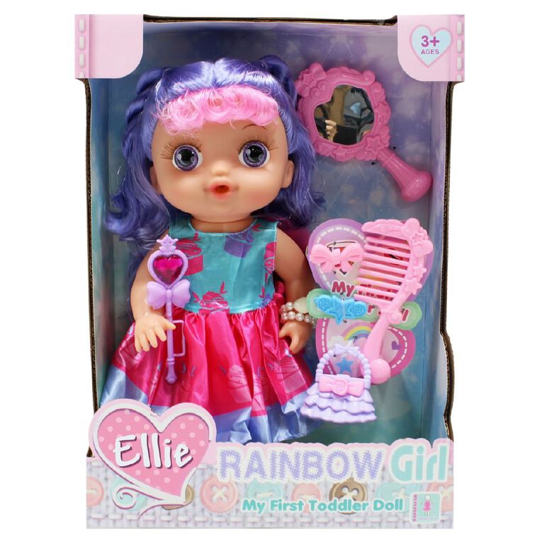 Toddler Doll Hair Purple, , hi-res