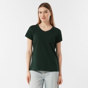 H&H Women's Short Sleeve V-Neck Tee