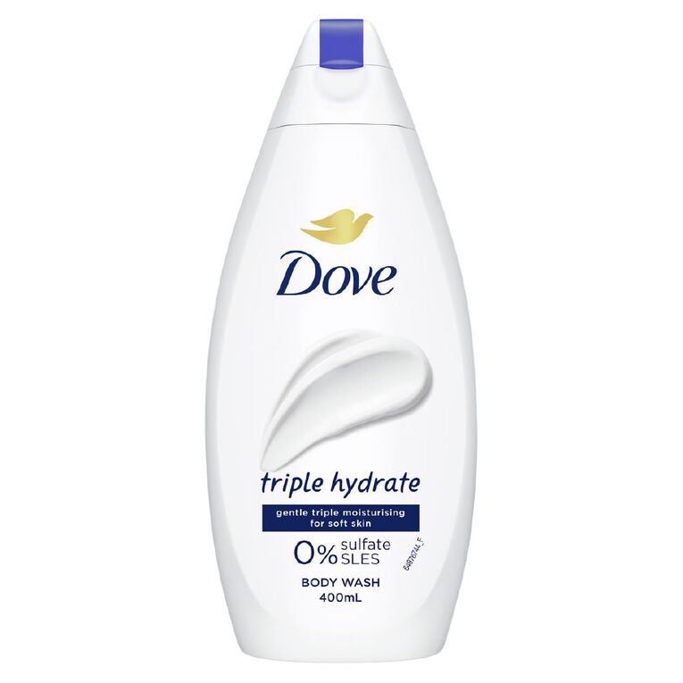 Dove Essential Hydrate Body Wash 400ml, , hi-res