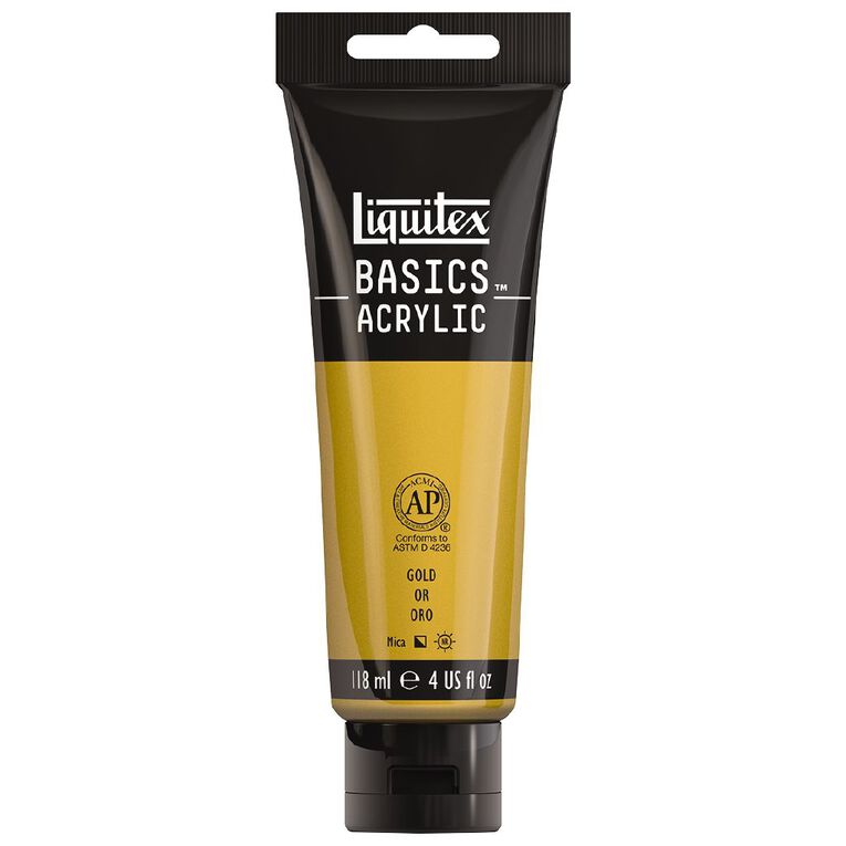 Liquitex Basics Acrylic 118ml Gold, , hi-res