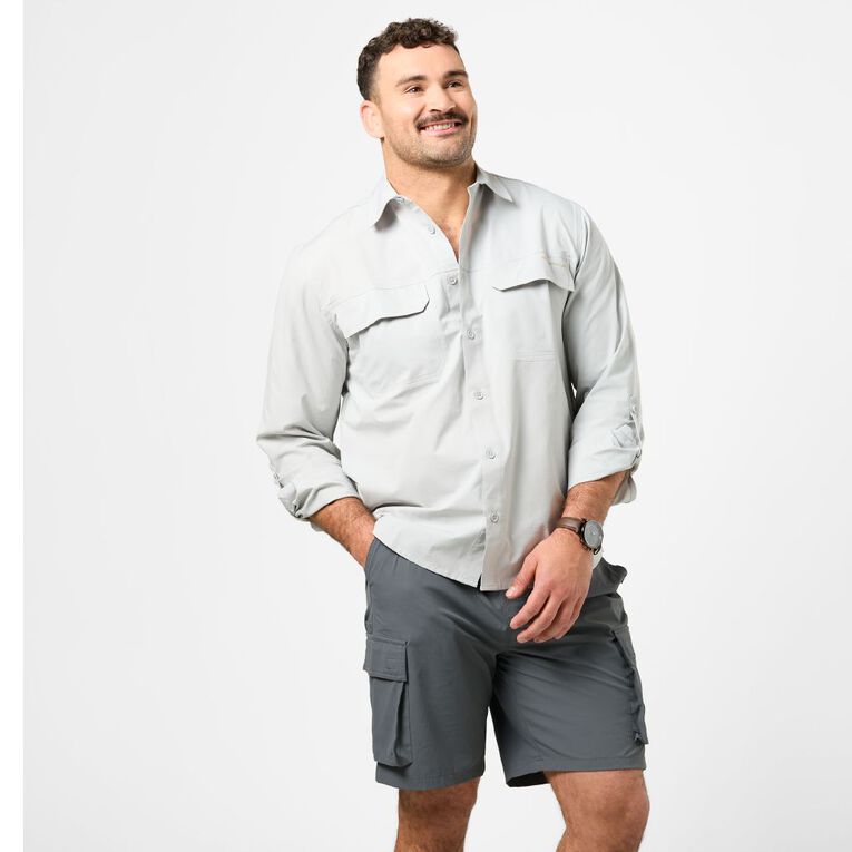 Back Country Men's Long Sleeve Lightweight Shirt, Grey Mid, hi-res