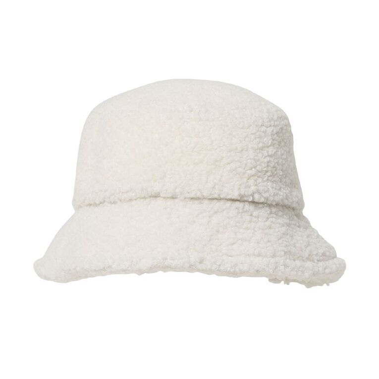 Young Original Kids' Sherpa Bucket Hat, Cream, hi-res