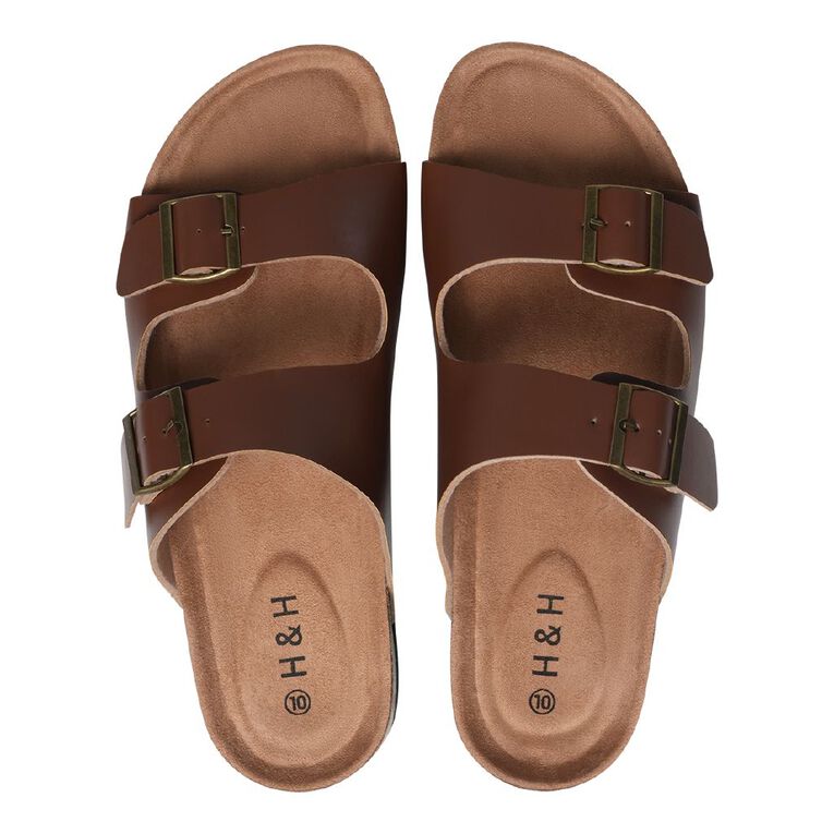 H&H Men's Rufus Sandals, Brown, hi-res
