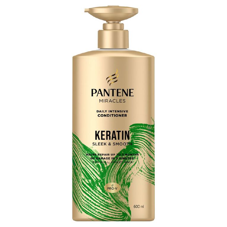 Pantene 3mm Keratin Smooth And Silky Conditioner 600ml, , hi-res
