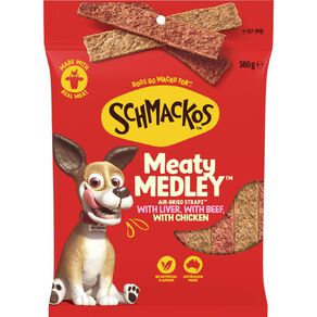 Schmackos Strapz Variety Pack Dog Treats 500g