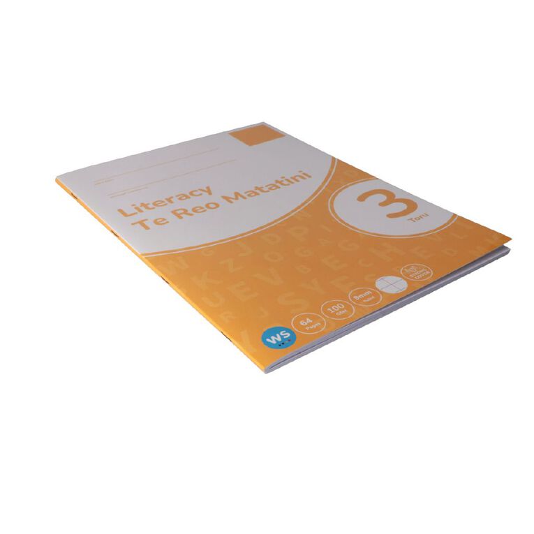 WS Literacy 3 Toru 9mm Ruled 32 Leaf Yellow, , hi-res