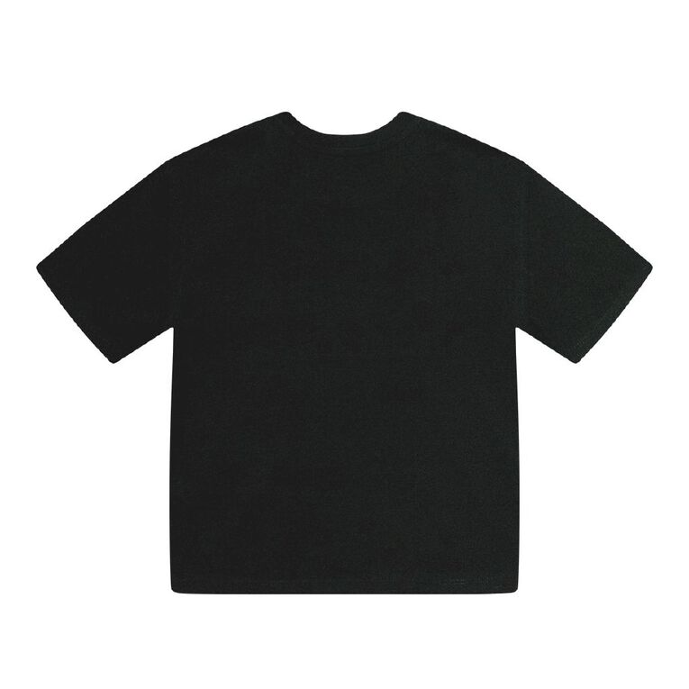 Young Original Relaxed Fit Short Sleeve Printed Tee, Black, hi-res