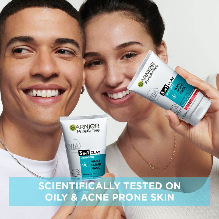 Garnier Pure 3-in-1 Cleansing Mask, , hi-res