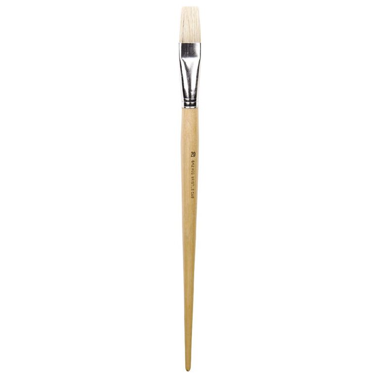 DAS Brush Long Handle Hog Bristle Flat #20, , hi-res