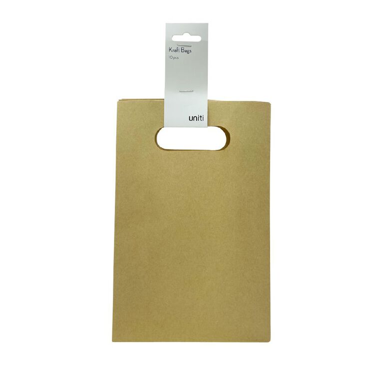 Uniti Gift Kraft Bags 10 Pieces, , hi-res