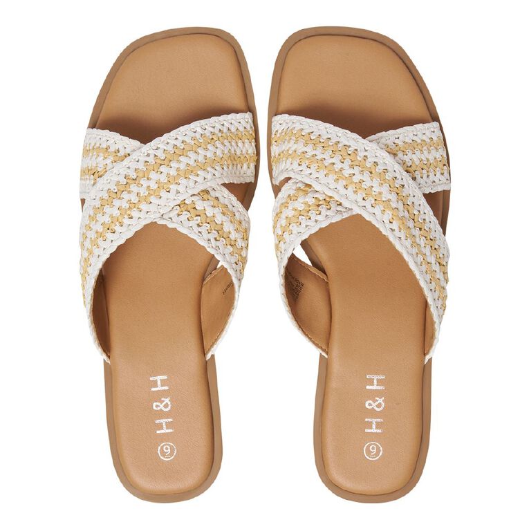 H&H Women's Sandals, Cream, hi-res