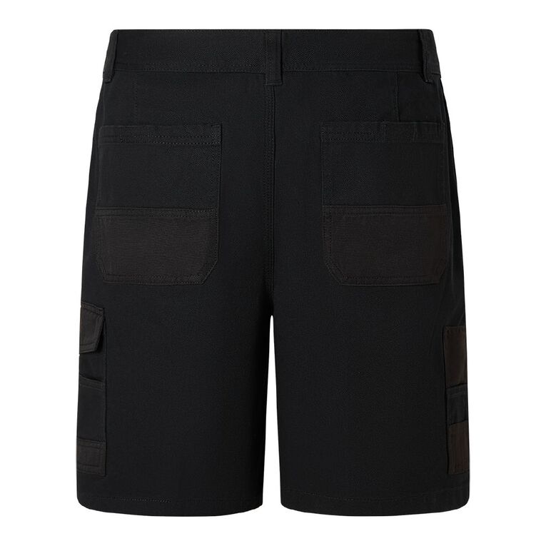 Rivet Men's Utility Shorts, Black, hi-res