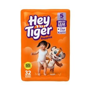 Hey Tiger Nappies Size 5 32 Piece