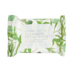Cleansing Coconut Face Wipes 20 Pack Assorted 20 Pack