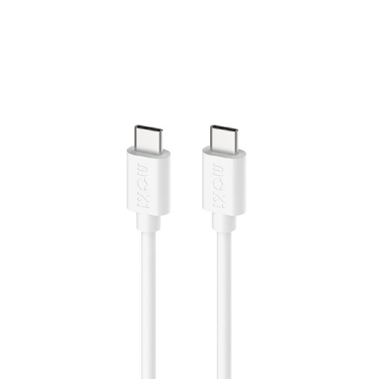 Moki USB-C to USB-C SynCharge Cable 1m - Classic White, , hi-res