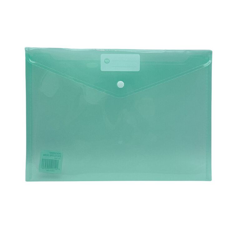 WS Document Envelope Single Dome Mint A4, , hi-res