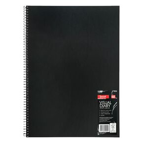 Jasart Visual Diary 110GSM Black A3