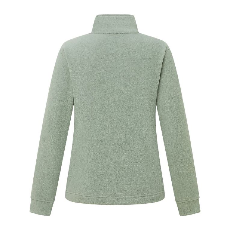 H&H Women's Microfleece Zip-Thru, Green Light, hi-res
