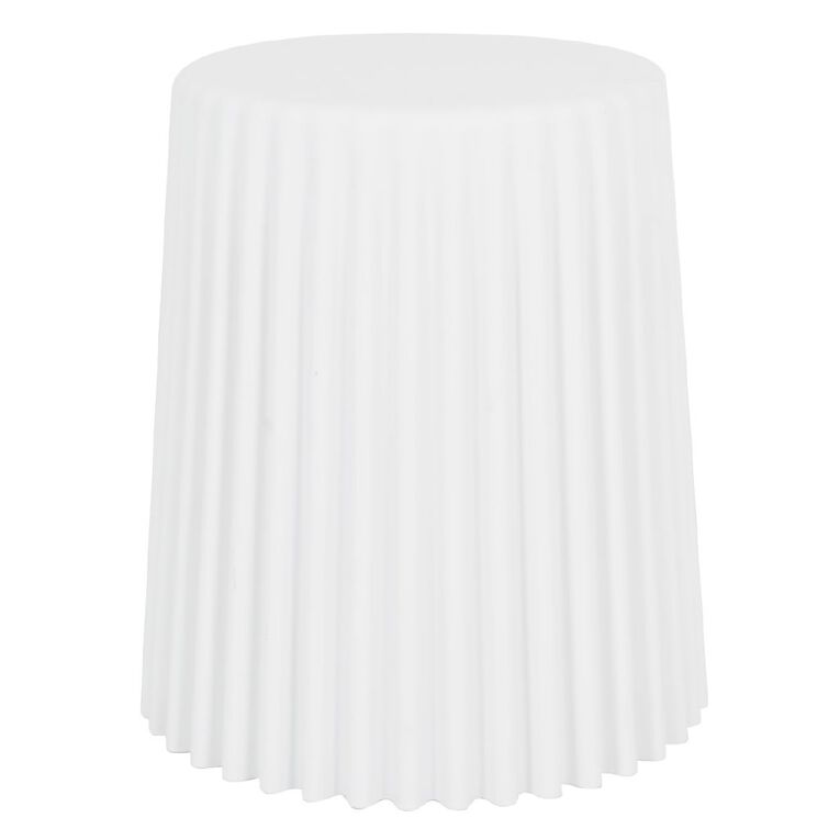 Living & Co Nova Resin Side Table White, , hi-res