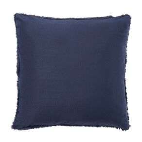 Living & Co Cushion Faux Fur Bunny Navy 43cm x 43cm